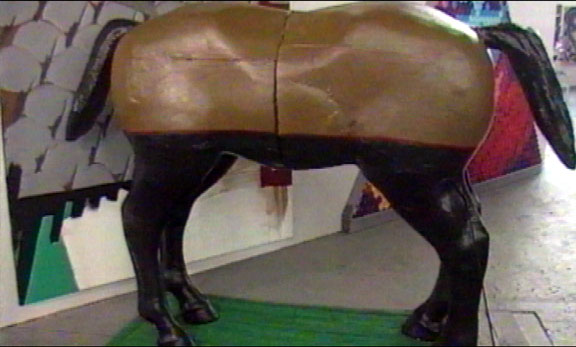 Pferd neu zusammengesetzt symbolisiert Film-Konvertierung